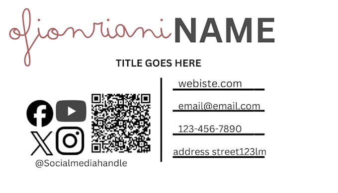 design a business card and logo