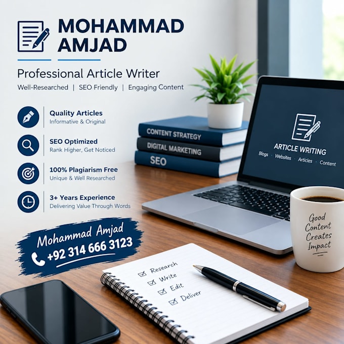 do write a article in journal