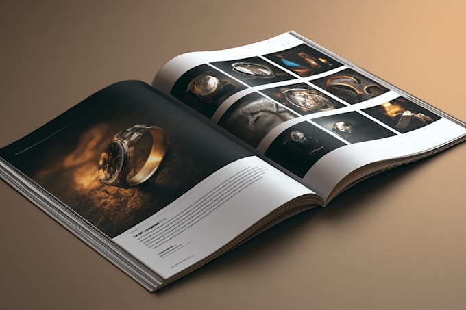 design a custom catalog or magazine layout art