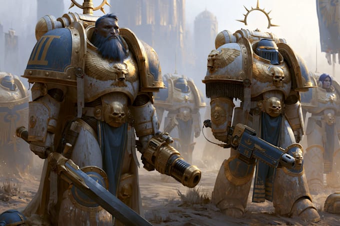 drawing a warhammer 40k art