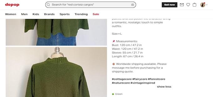 create and publish product listings