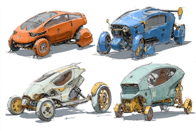 design a concept or any vehicle for your game