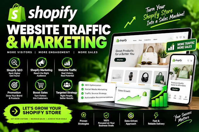 increase shopify traffic with SEO and marketing