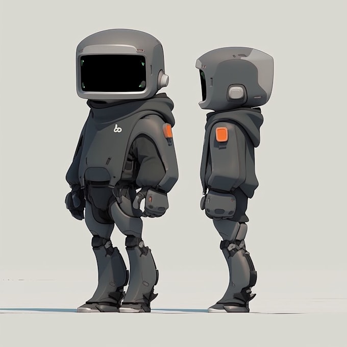 3d model the robot and mecha