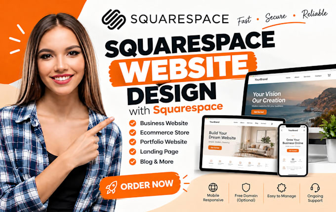 build sqaurespace website design, redesign squarespace, squarepace seo