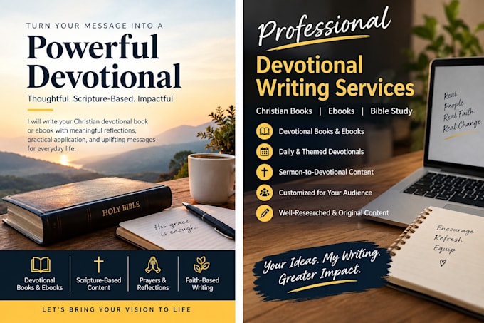 write your christian devotional book or ebook