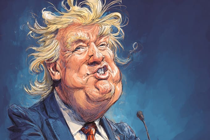create political satire cartoon illustrations