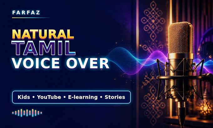 record a clear natural tamil voice over