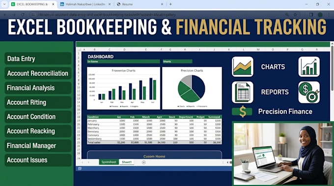 do virtual assistant data entry and excel bookkeeping tasks