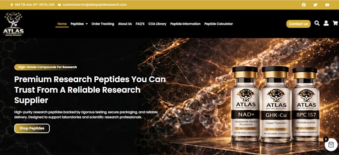 build peptide website fda compliant peptide store