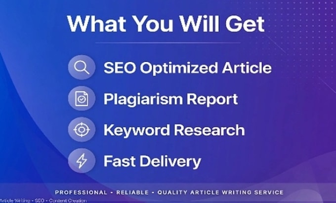 do professional article and blog writing
