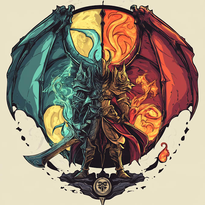 create a fantasy game logo