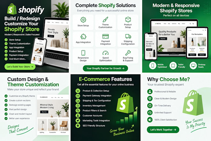 build, customize redesign or fix your shopify store