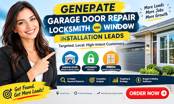generate garage door repair locksmith window  and installation leads