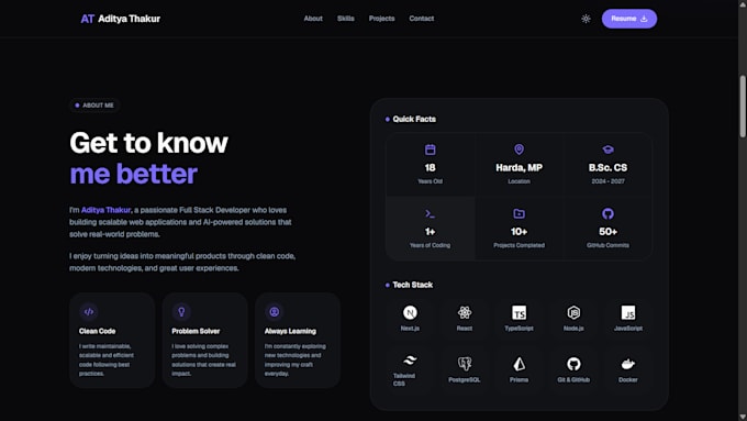 build a modern responsive nextjs website
