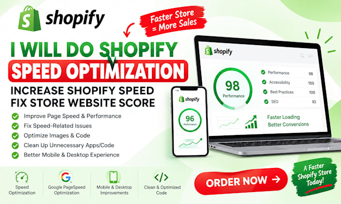 do shopify speed optimization increase shopify speed fix store website score