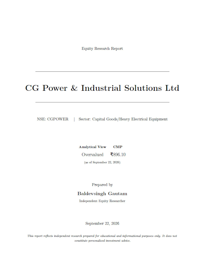 build dcf valuation models and equity research reports