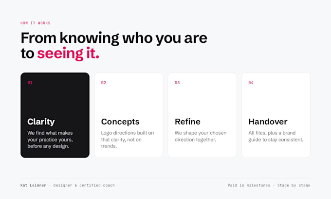 design and code a calm, clear landing page for coaches and healers
