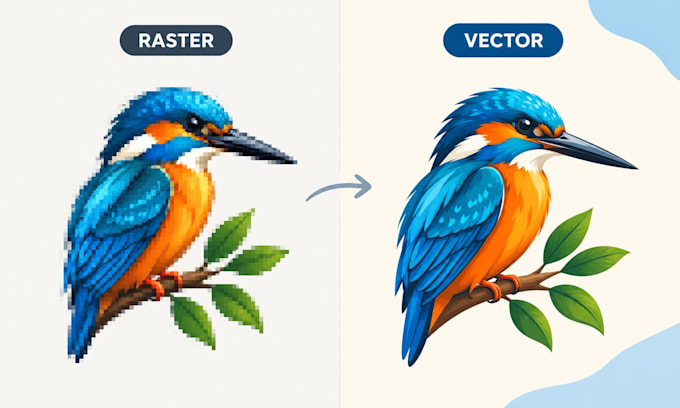 do vector tracing, raster to vector, ai logo redesign, template redesign