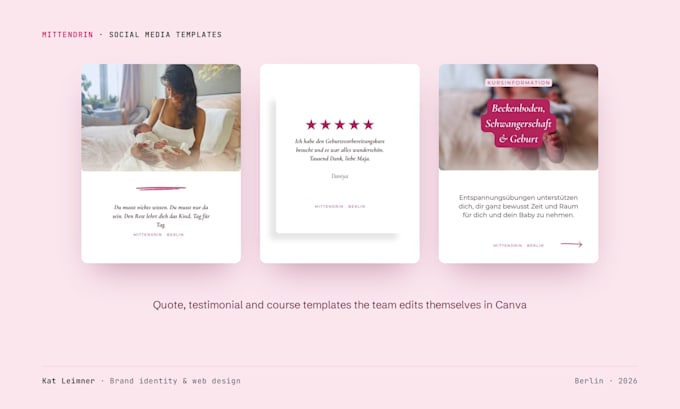 create a calm, distinctive brand identity for your business