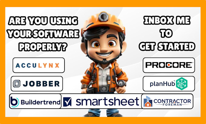 setup planhub smartsheet procore buildertrend jobber contractor foreman acculynx