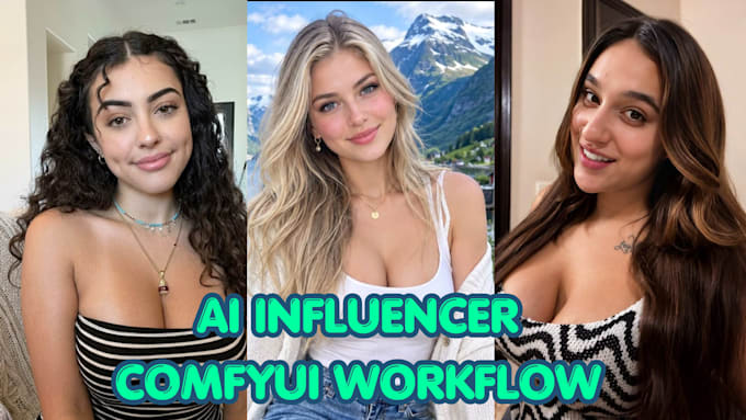 create a photorealistic ai influencer model and content
