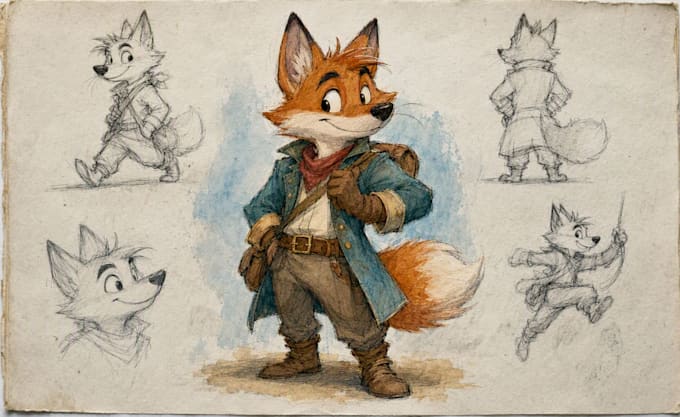 design cartoon characters and mascots