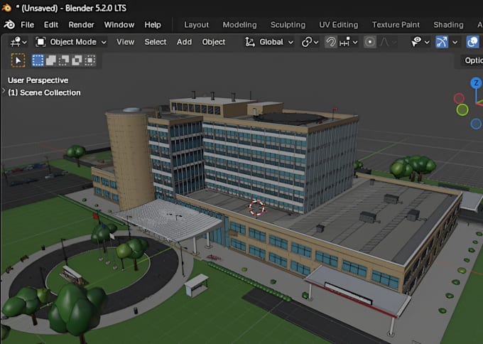 create professional low poly roblox 3d map roblox building realistic environment