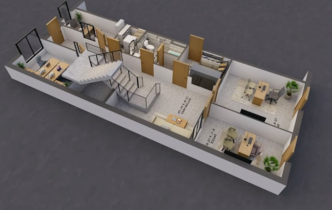 redraw 2d to 3d floor plan,building construction, house layout, site plan design