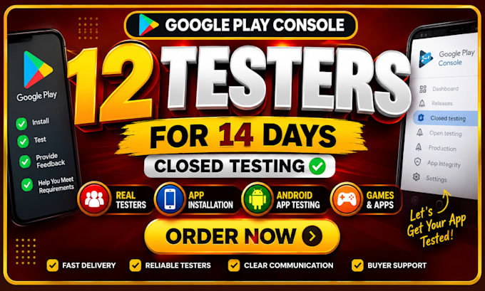 12 testers 20 testers for 14 days closed testing goggle play console 12 testers