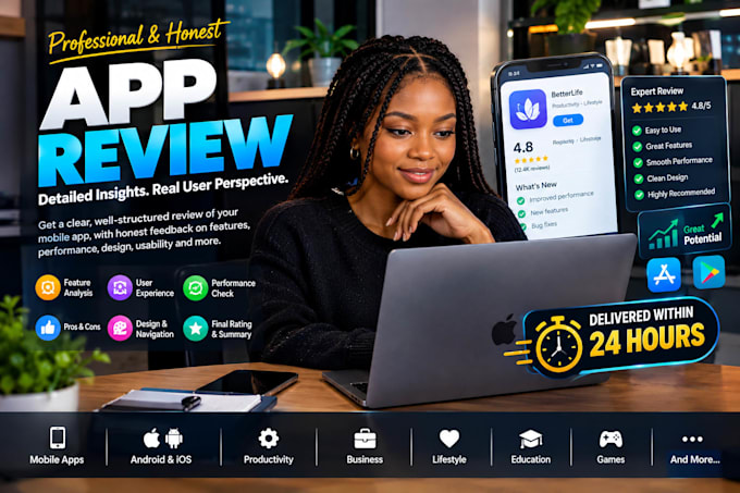 test and review your app with detailed professional feedback