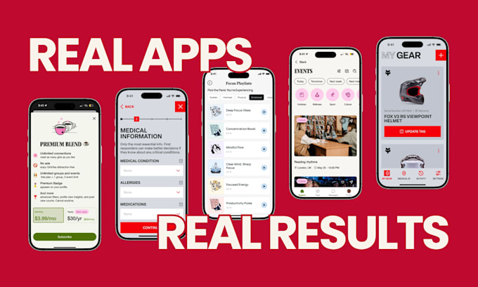 design mobile app UX UI design, ios and android app in figma