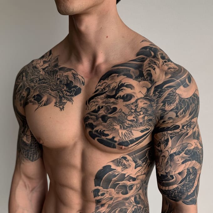 design a traditional japanese tattoo