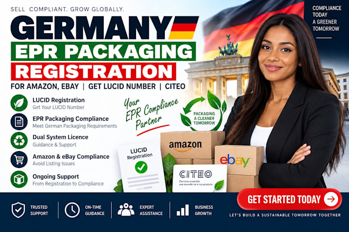 do germany epr packaging registration for amazon ebay  get lucid number citeo