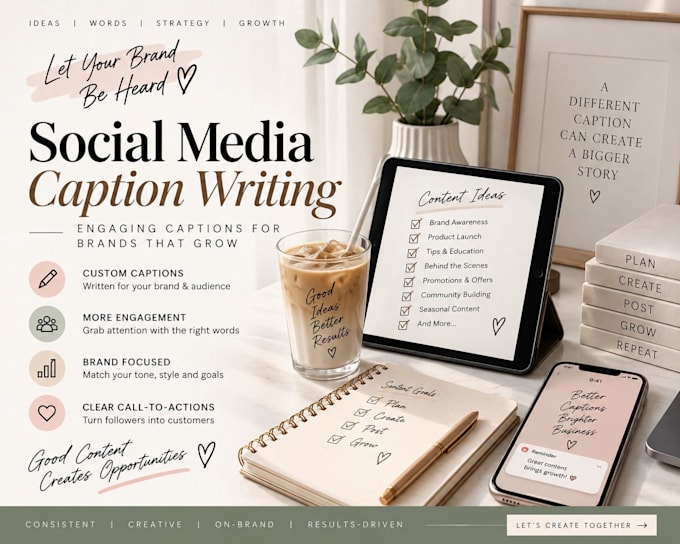 write engaging social media captions for your business