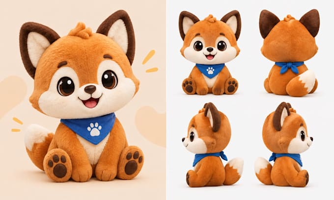 create custom plush mascot for your brand or character