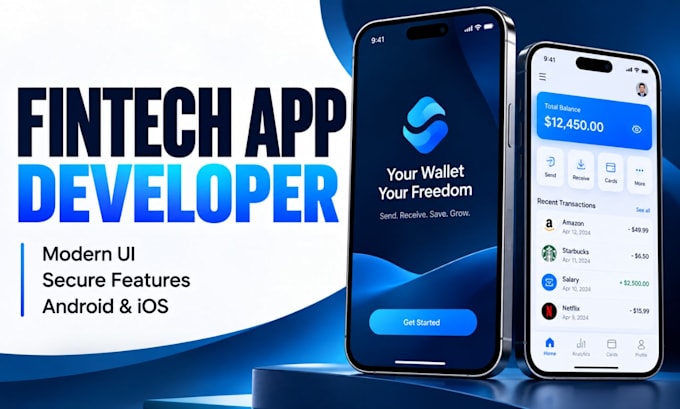 develop ai fintech app crypto wallet app payment app neobank finance mobile app