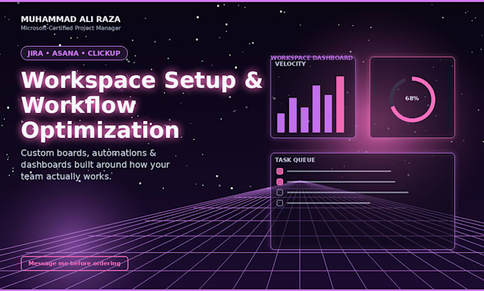 set up and optimize your jira, asana, or clickup workspace