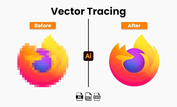 vectorise votre logo, tracé vectoriel, convertis image en vecteur rapidement