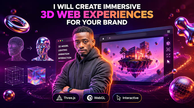 create immersive 3d web experiences for your brand