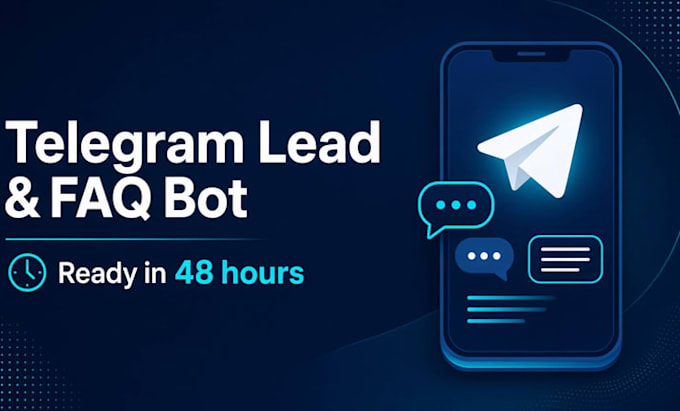 create a telegram bot for leads faq and auto replies
