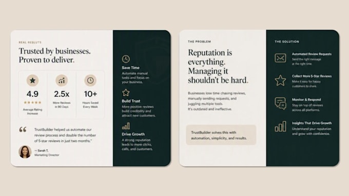 design professional, executive presentations, pitch decks, and branded slides