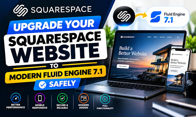 upgrade your squarespace website to modern fluid engine 7 1 safely