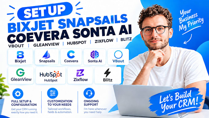 setup bixjet snapsails coevera sonta ai vbout gleanview hubspot zixflow blitz