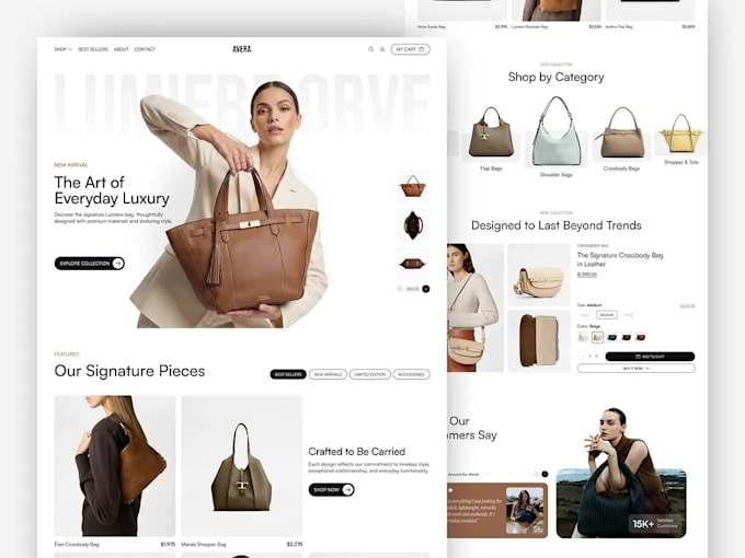 design a wix customize bag and packaging website