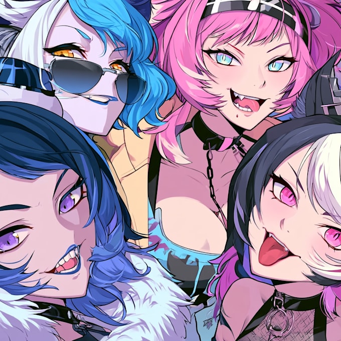 draw anime, fanart and vtuber art