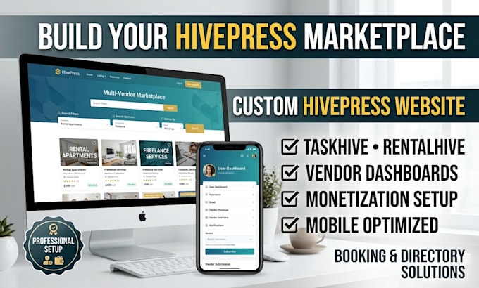 build a custom hivepress marketplace website