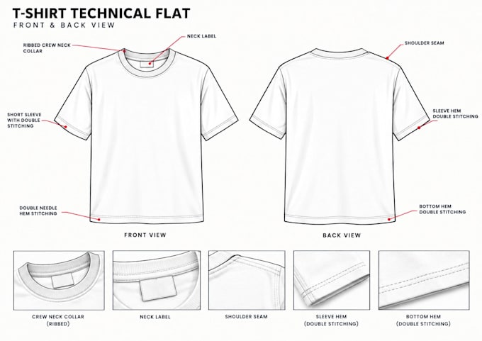create factory ready clothing tech pack for apparel manufacturing