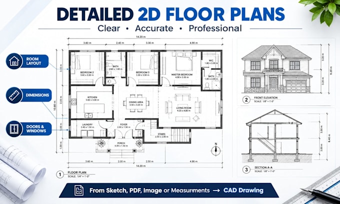 do architectural drawing 2d floor plans autocad permit gorgia florida california