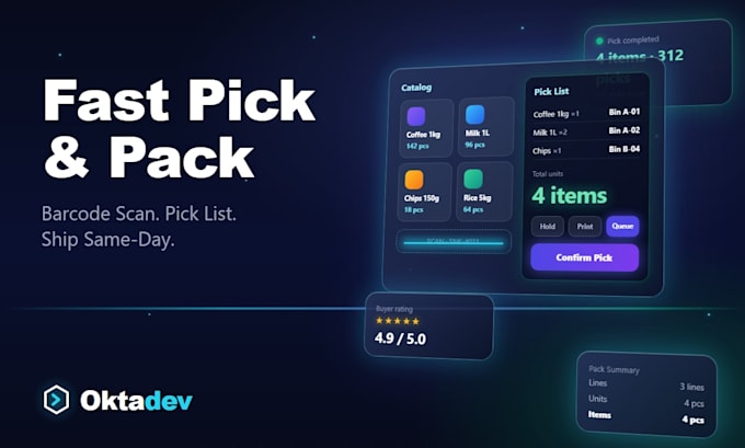 build a modern inventory management web app with dashboard